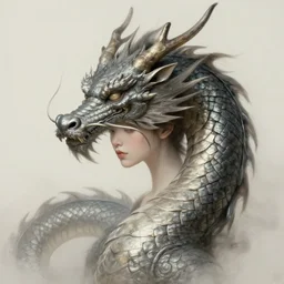 portrait of dragon, elegant, highly detailed, ray tracing, digital painting, artstation, concept art, smooth, sharp focus, illustration, art by artgerm and alphonse mucha, 8 k
