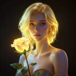 glowwave portrait of a rose from borderlands 3, au naturel, hyper detailed, digital art, trending in artstation, cinematic lighting, studio quality, smooth render, unreal engine 5 rendered, octane rendered, art style by klimt and nixeu and ian sprigger and wlop and krenz cushart.