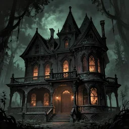 Eldritch Victorian House. Lovecraftian. DC Comics. Multiversity. Grant Morrison.