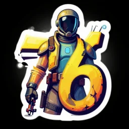 fallout 7 6 retro futurist illustration art by butcher billy, sticker, colorful, illustration, highly detailed, simple, smooth and clean vector curves, no jagged lines, vector art, smooth andy warhol style