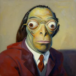 a beautiful painting cyberpunk bored ape, by salvador dali painting