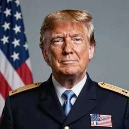 a highly detailed portrait photograph of donald trump as master chief, photorealistic, 4 k, wallpaper, lifelike, highly detailed, movie scene