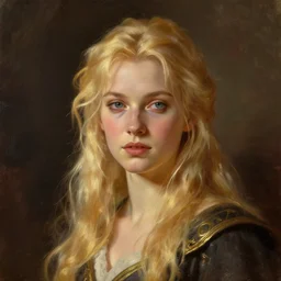 dragon age varric blonde hair character portrait fancy oil painting warm light, bioware, fantasy