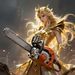 a chainsaw that can destroy God, from Final Fantasy Legend