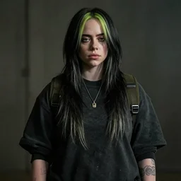 billie ellish in a scene from a new resident evil live action movie
