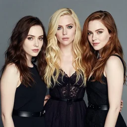 kat dennings christina hendricks jennifer tilly, by wlop and ilya kuvshinov and artgerm, gorgeous beautiful, stunning, deviant
