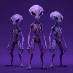 matte painting of ant aliens, trending in artstation, purple color lighting