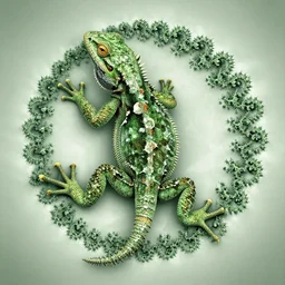a lizard fractal, fractal art
