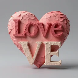 love emerging in artificial intelligence. studio. papier - mache