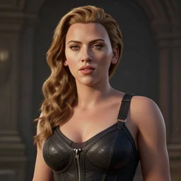 unreal engine 5 render of scarlett johansson