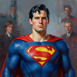 hyper detailed 3 d render like an oil painting - portrait of superman, houdini algorithmic generative render, abstract brush strokes, masterpiece, edward hopper and james gilleard, zdzislaw beksinski, mark ryden, wolfgang lettl, hints of yayoi kasuma, octane render, 8 k