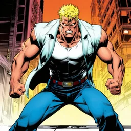 Mr. Clean in the style of jack kirby