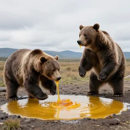 bear filmed tripping on hallucinogenic'mad honey'