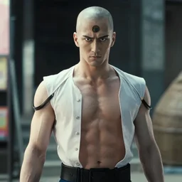film still of real life saitama in movie