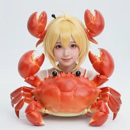 a cosplayer cosplaying as a cute crab, in 2 0 0 2, at a mall, street style, royalcore, low - light photograph, photography by tyler mitchell