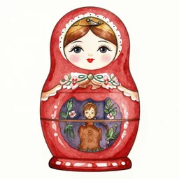 matryoshka doll drawn by john tenniel