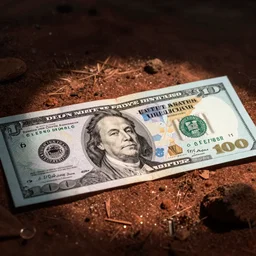 Elon musk on the Mars Dollar bill
