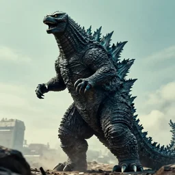 a film still of godzilla in blade runner - n 9