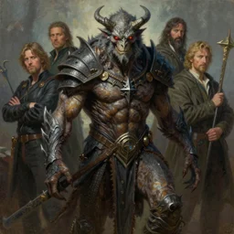 cinematic portrait of dungeons and dragons-style MONSTER, Tim Hildebrandt, Wayne Barlowe, Bruce Pennington, donato giancola, larry elmore, oil on canvas, masterpiece, trending on artstation, featured on pixiv, cinematic composition, dramatic pose, beautiful lighting, sharp, details, hyper-detailed