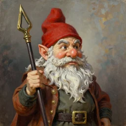 persecution of the great Russian gnome, oil painting, ultra fine detail, octane render