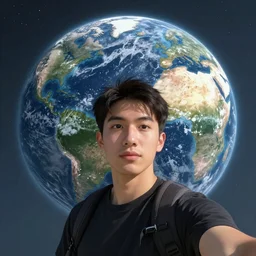 The last selfie on earth, detailed, trending on artstation