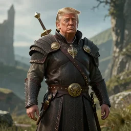 Donald Trump in Skyrim, digital art, unreal engine, WLOP, trending on artstation, 4K UHD image, octane render,