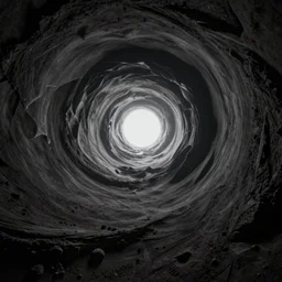 Peering into the endless void, distant echoes of reality torn