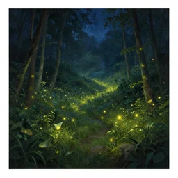 beautiful art, highly detailed landscape inspired by the firefly show
