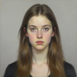 beautiful girl portrait by richard schmid