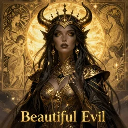 Beautiful Evil Necromancer Sorceress, fantasy magic, dramatic lighting, golden hour, close to night, intricate, elegant, sharp focus, illustration, highly detailed, digital painting, concept art, matte, art by WLOP and Artgerm and Greg Rutkowski and Alphonse Mucha, masterpiece
