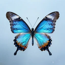 butterfly made of water