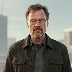 Walter White as the protagonist In the videogame Control (2019)