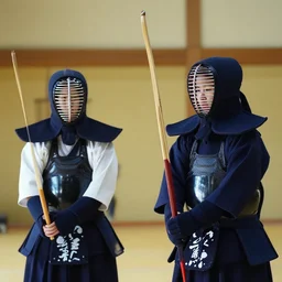 film still from kyudo(2017) two girl kyudoka holding japanese yumi by Emmanuel Lubezki