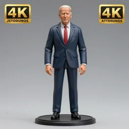 80mm resin detailed action figure of Joe Biden, Product Introduction Photos, 4K, Full body
