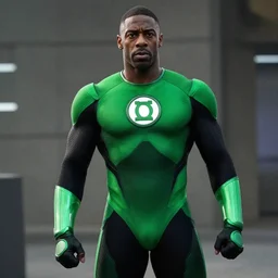 a mid shot of Idris Elba as Green Lantern, 4k