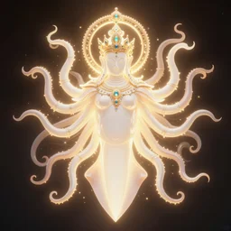 illuminated guardian of the seven directions. blazing radiance, squid deity, supreme crown of jeweled wisdom
