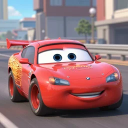 bmw in pixar cars movie