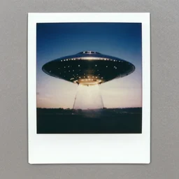 polaroid photograph of secret file on ufos, 7 0 s