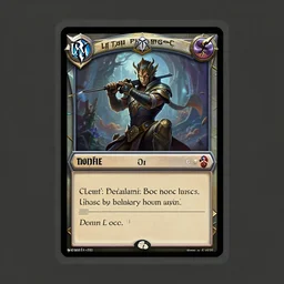 fantasy trading card game template open as psd file in photoshop, front of the card. by blizzard. uncropped