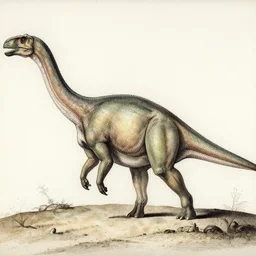 Ecce Diplodocus,  drawn by Leonardo da Vinci