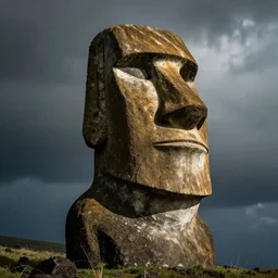 LeBron James Easter island head statue