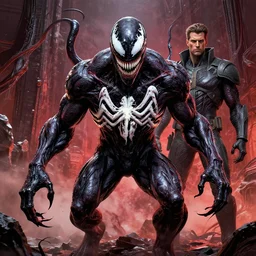 carnage symbiote by h. r. giger and tomasz alen kopera.