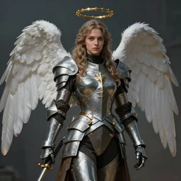 concept art, angel knight girl. by artstation trending, by joseph mallord william turner, luis royo, konstantin razumov, cinematic lighting, highly detailed