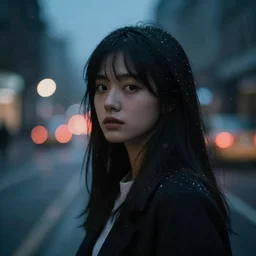 the AI, moody, cinematic colors, bokeh