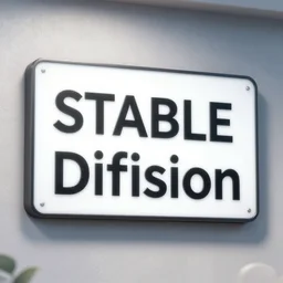sign that says stable diffusion