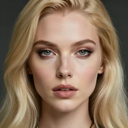closeup portrait of a beautiful blonde extraterrestrial woman, depth of field, zeiss lens, detailed, symmetrical, centered, fashion photoshoot, by Annie Leibovitz and Steve McCurry, David Lazar, Jimmy Nelsson, Breathtaking, 8k resolution, extremely detailed, beautiful, establishing shot, artistic, hyperrealistic, beautiful face, octane render