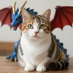 calico cat and dragon hybrid
