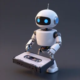 a vcr robot birthing a vcr cassette, 3 d render, octane render, pixar, tv screenshot, horror