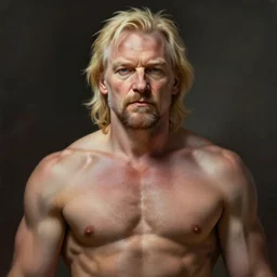 portrait of a barbarian Julian Assange, muscular, wild, upper body, D&D, fantasy, intricate, cinematic lighting, highly detailed, digital painting, artstation, concept art, smooth, sharp focus, illustration, art by Hajime Sorayama