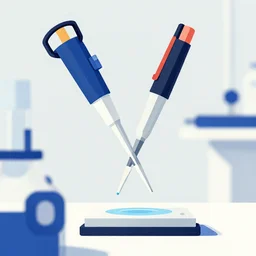 A micropipette in the style of Maximalism